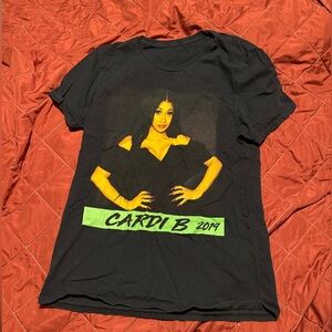 Cardi B 2019 tour Graphic Black T-Shirt